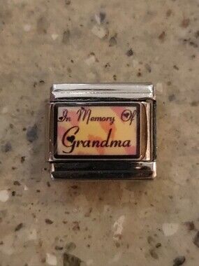 In Memory of Grandma Italian Charm Link By D'linQ - GUC